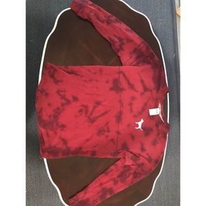 Red/maroon long sleeve pullover